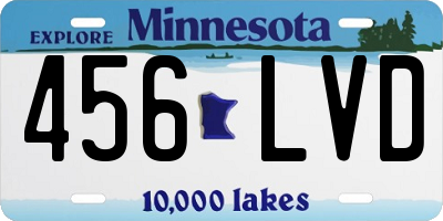 MN license plate 456LVD
