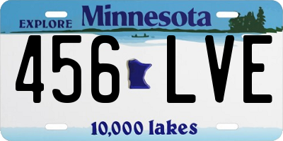 MN license plate 456LVE