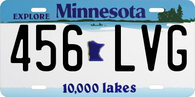 MN license plate 456LVG