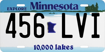 MN license plate 456LVI