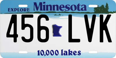 MN license plate 456LVK