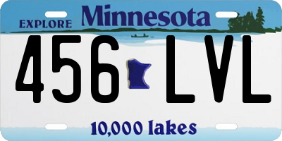 MN license plate 456LVL