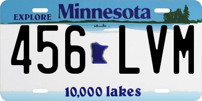 MN license plate 456LVM