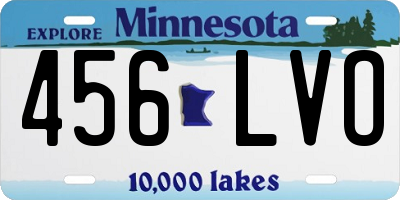 MN license plate 456LVO