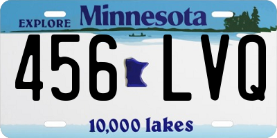 MN license plate 456LVQ