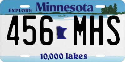 MN license plate 456MHS