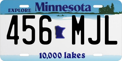MN license plate 456MJL