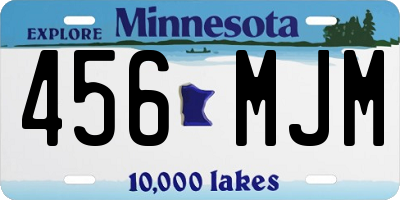 MN license plate 456MJM