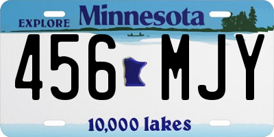 MN license plate 456MJY