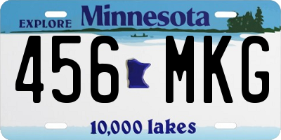 MN license plate 456MKG