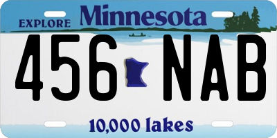MN license plate 456NAB
