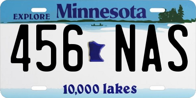 MN license plate 456NAS