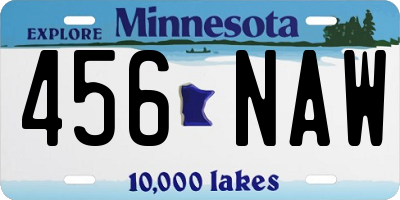 MN license plate 456NAW