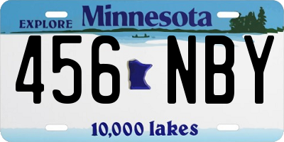 MN license plate 456NBY