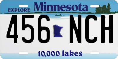 MN license plate 456NCH