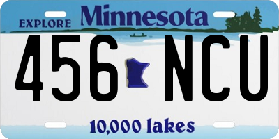 MN license plate 456NCU