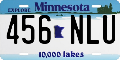 MN license plate 456NLU