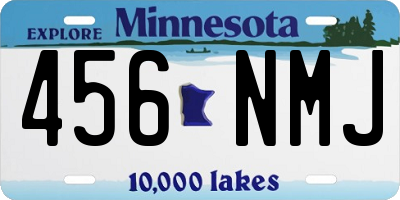 MN license plate 456NMJ