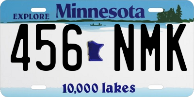 MN license plate 456NMK
