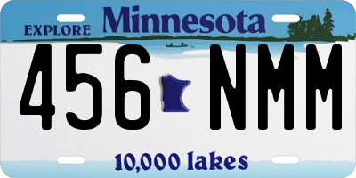 MN license plate 456NMM