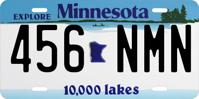 MN license plate 456NMN