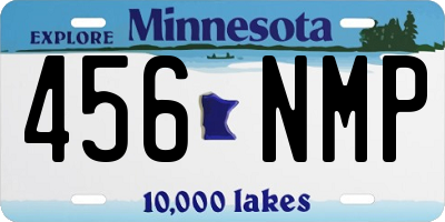 MN license plate 456NMP
