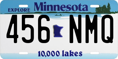 MN license plate 456NMQ