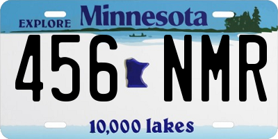 MN license plate 456NMR