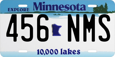 MN license plate 456NMS