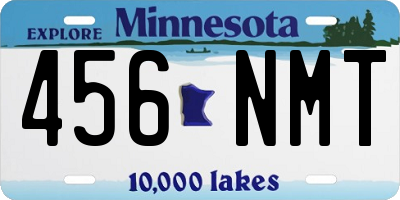 MN license plate 456NMT