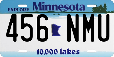 MN license plate 456NMU