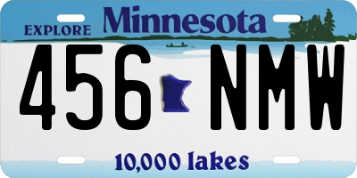 MN license plate 456NMW