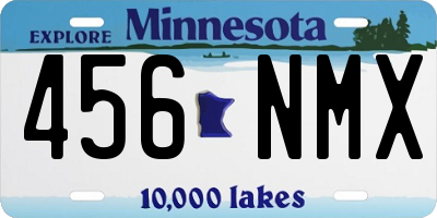 MN license plate 456NMX