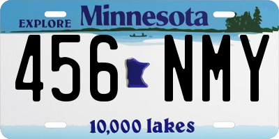 MN license plate 456NMY