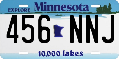 MN license plate 456NNJ