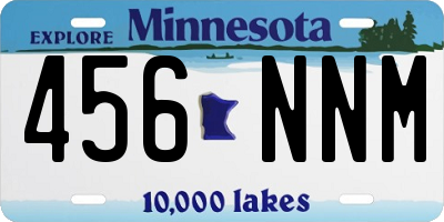 MN license plate 456NNM