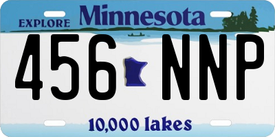 MN license plate 456NNP