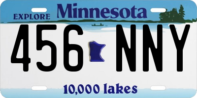 MN license plate 456NNY