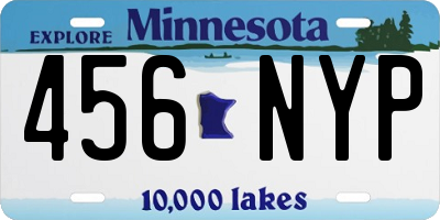 MN license plate 456NYP
