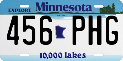 MN license plate 456PHG