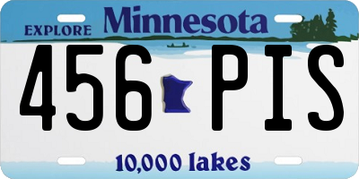 MN license plate 456PIS