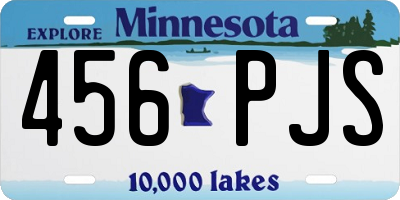 MN license plate 456PJS