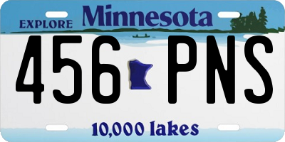 MN license plate 456PNS