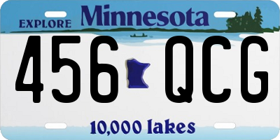 MN license plate 456QCG