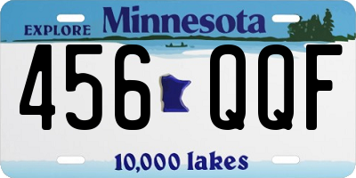 MN license plate 456QQF