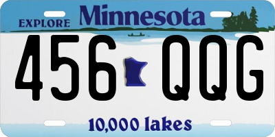 MN license plate 456QQG