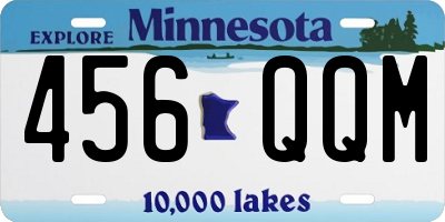 MN license plate 456QQM