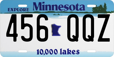 MN license plate 456QQZ