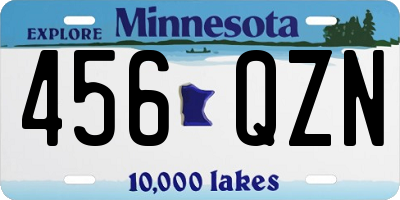 MN license plate 456QZN