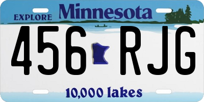 MN license plate 456RJG